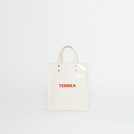 TEMBEA PVC PAPER TOTE SMALL LOGO