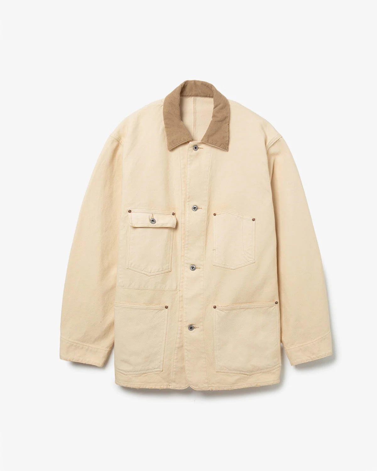 A.PRESSE Vintage Silk Hemp Coverall Jacket