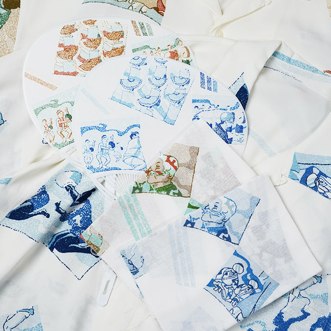 Porter Classic ALOHA SHIRT 阿波踊り with TENUGUI & UCHIWA