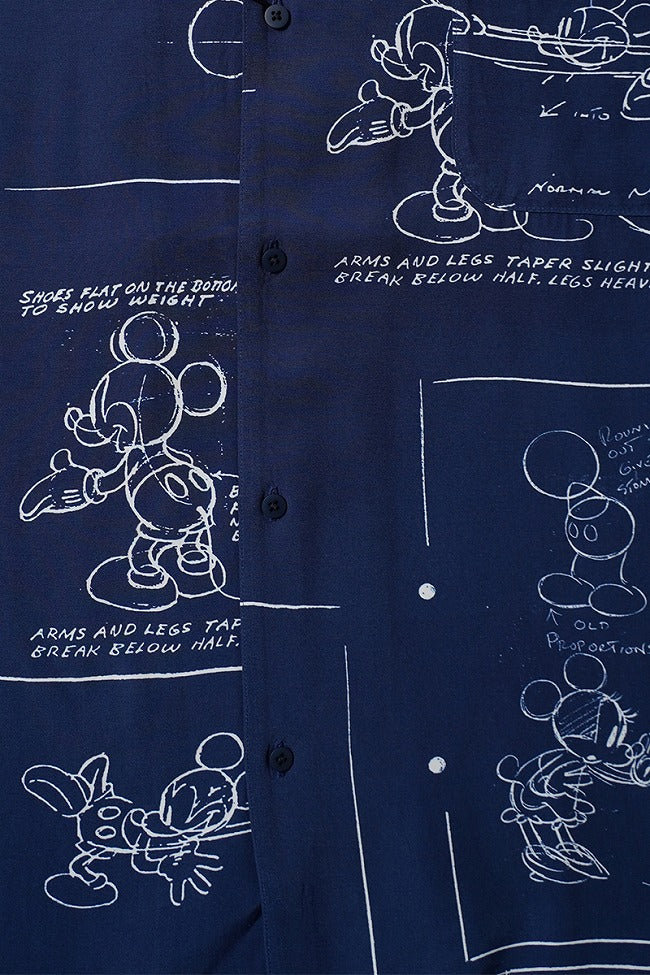 Porter Classic DISNEY MS / PC ALOHA COLLECTION ALOHA SHIRT / DISNEY MICKEY MOUSE