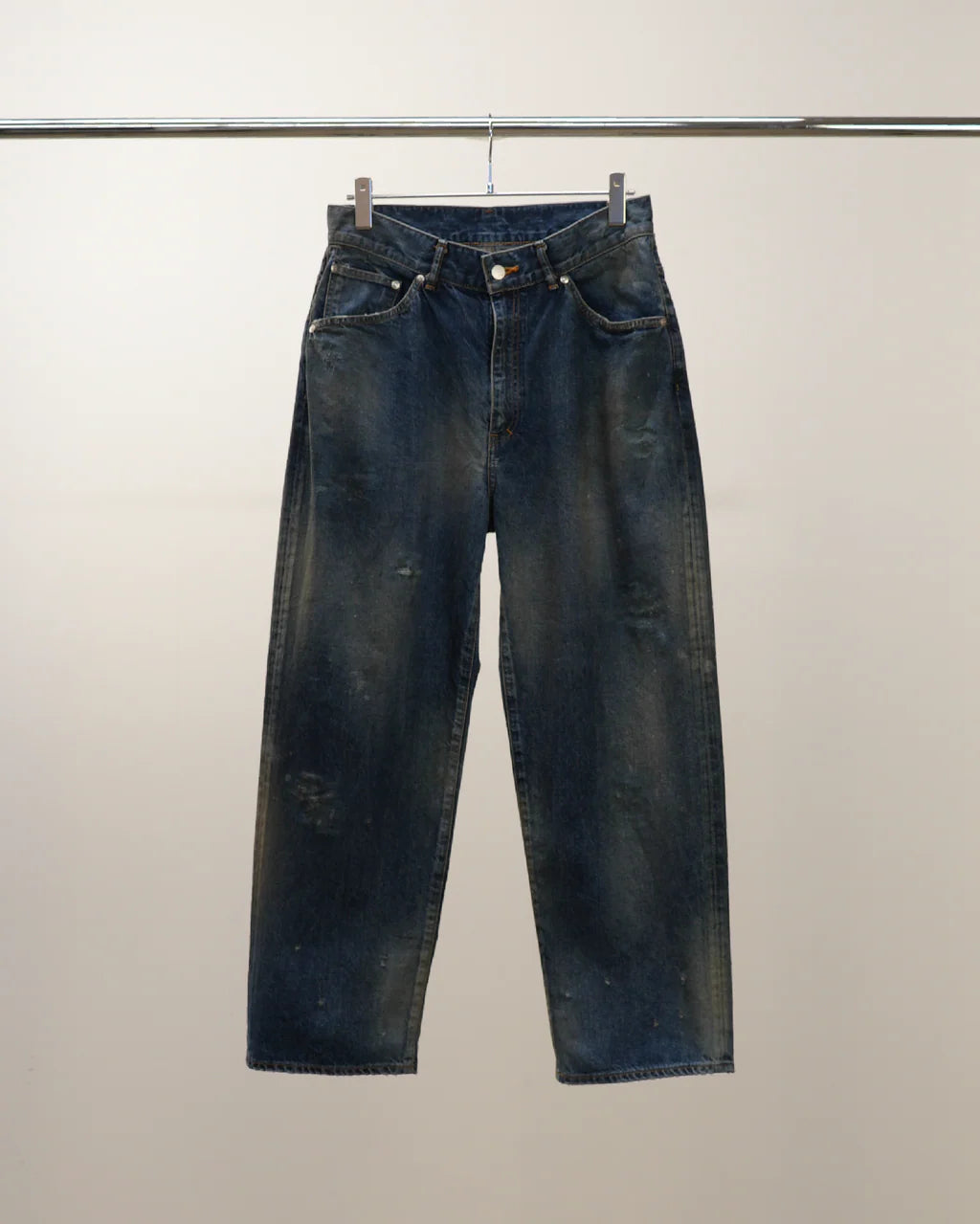 ANCELLM DENIM PANTS #02 AGING01 (INDIGO)