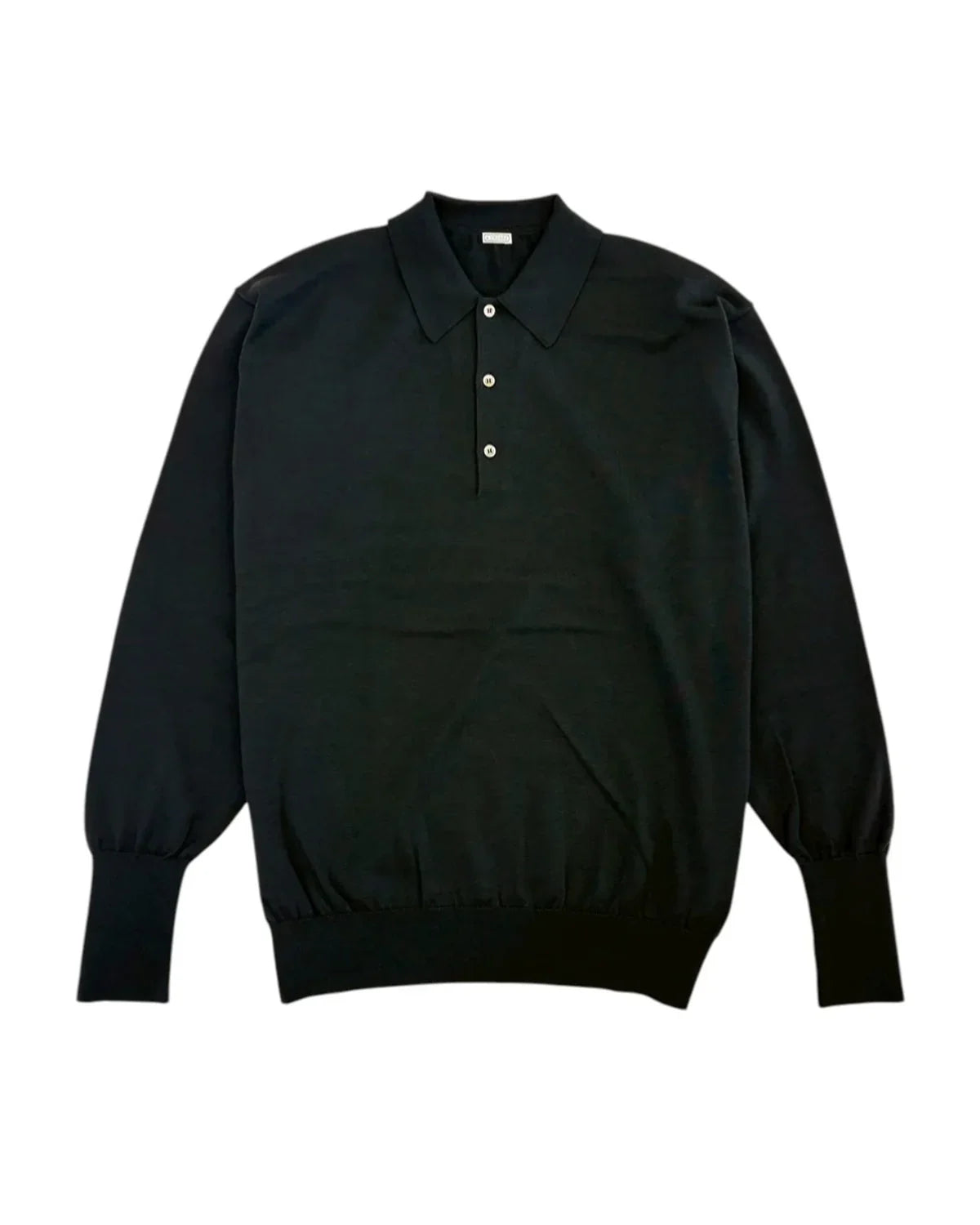 A.PRESSE Wool Knit L/S Polo Shirts
