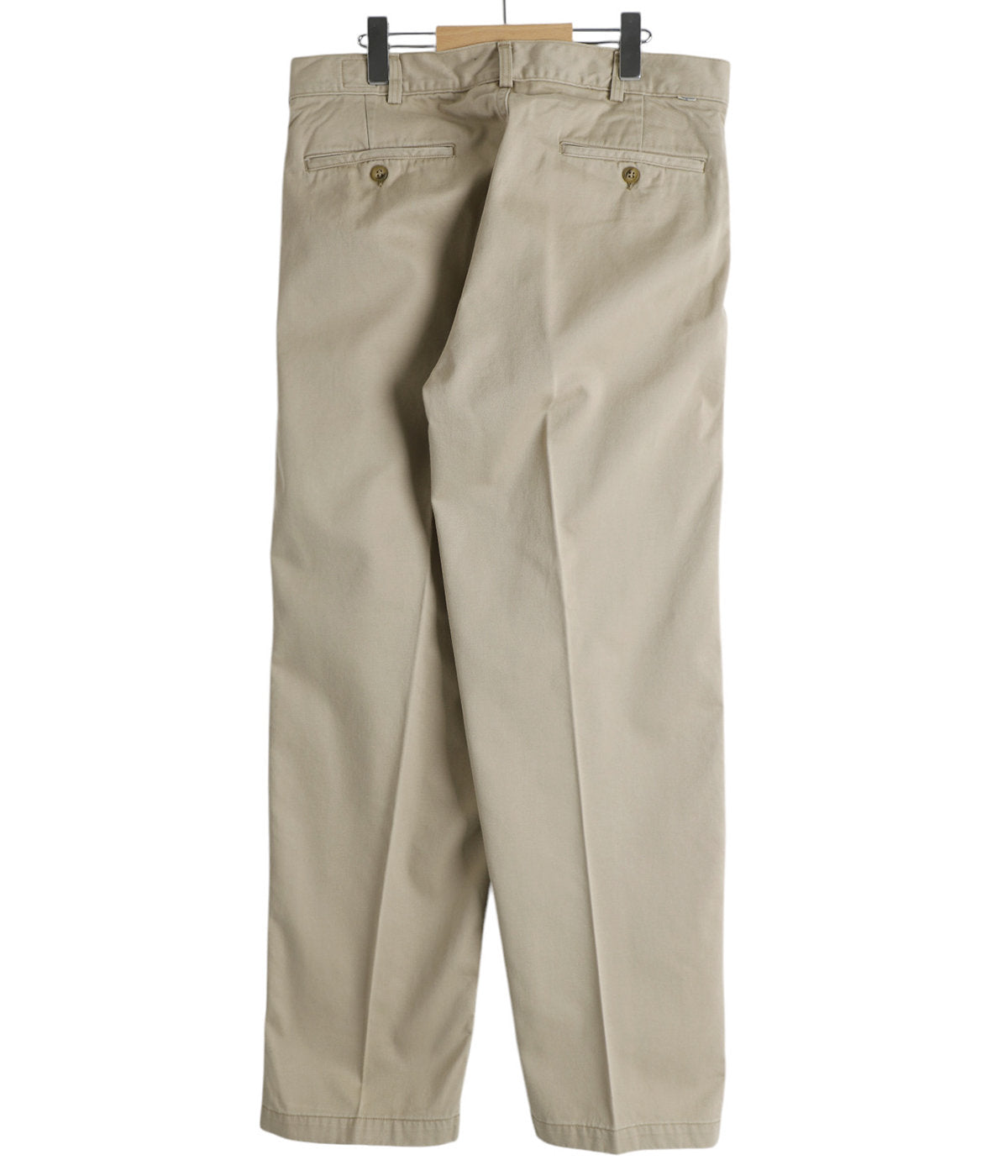 orSlow TWO TUCK WIDE TROUSERS Khaki