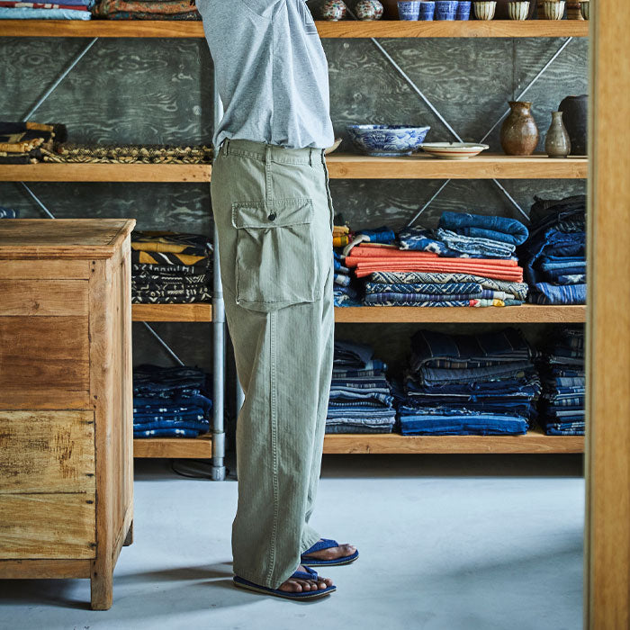 orSlow U.S ARMY 2 POCKET CARGO PANTS Army Green