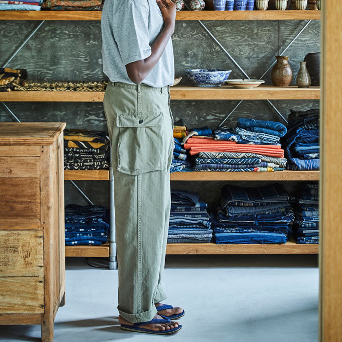 orSlow U.S ARMY 2 POCKET CARGO PANTS Army Green