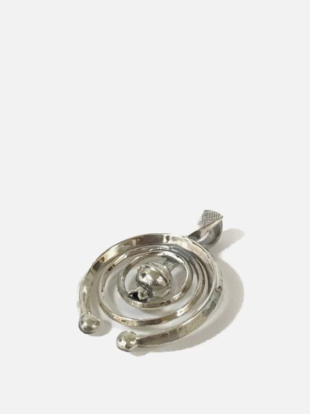 LARRY SMITH CIRCLE NAJA PENDANT -SQUASH BLOSSOM-