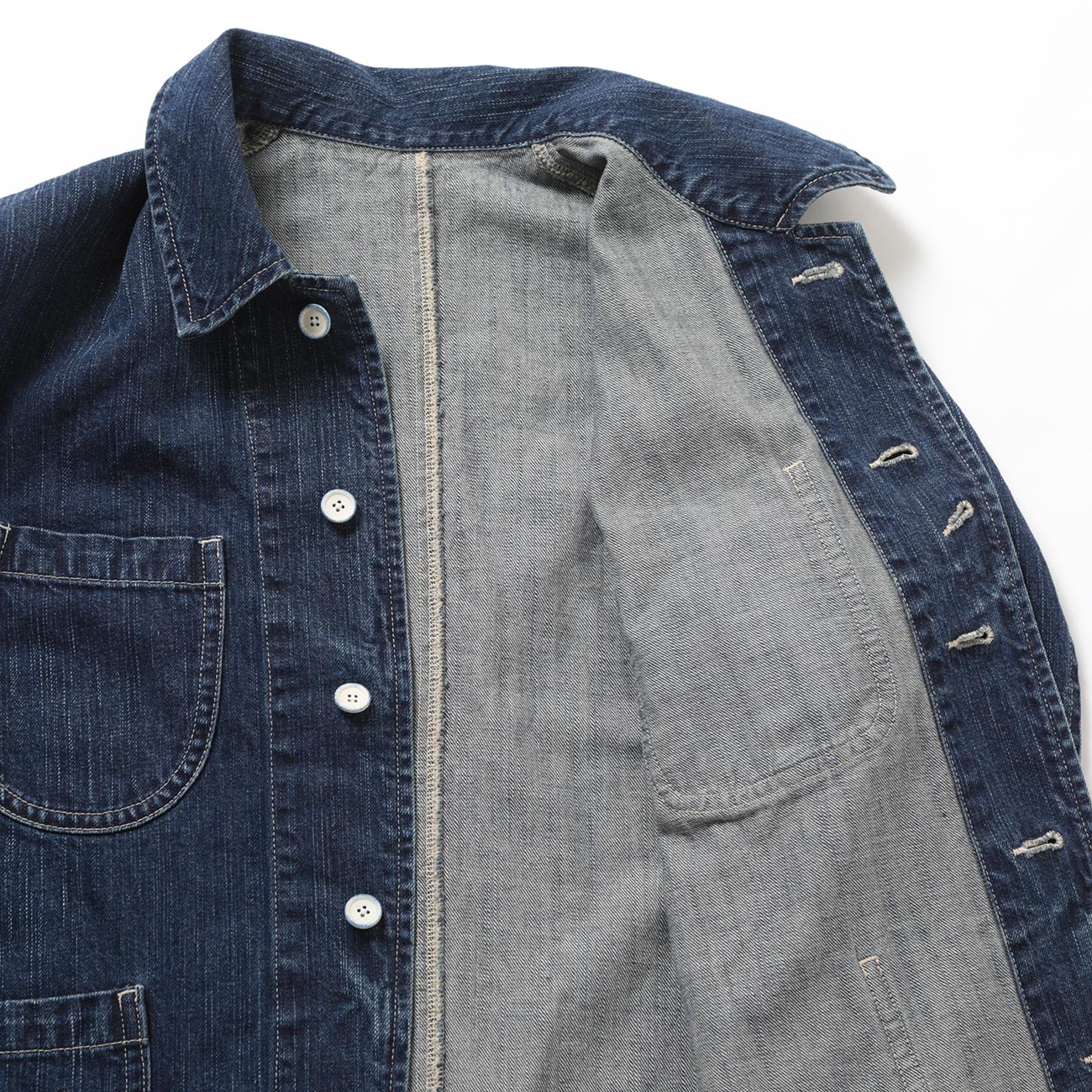 Porter Classic STEINBECK DENIM FRENCH JACKET WATCH CHAIN ITEM