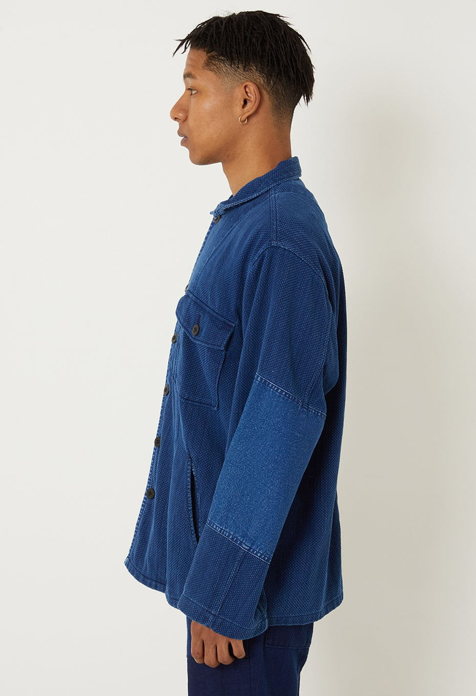 BLUE BLUE JAPAN Casezomesashiko Fatigue Shirt