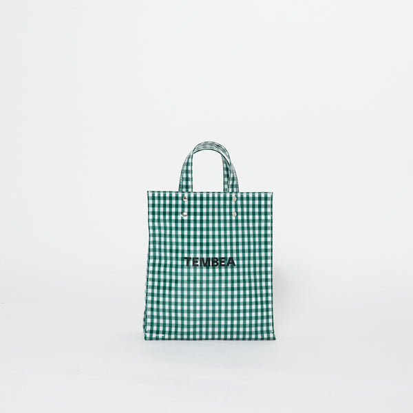TEMBEA PVC PAPER TOTE SMALL GINGHAM