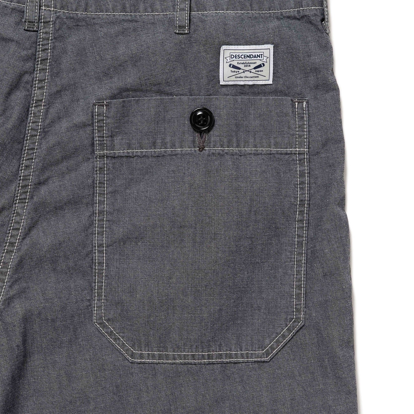 DESCENDANT BAKER CHAMBRAY TROUSERS