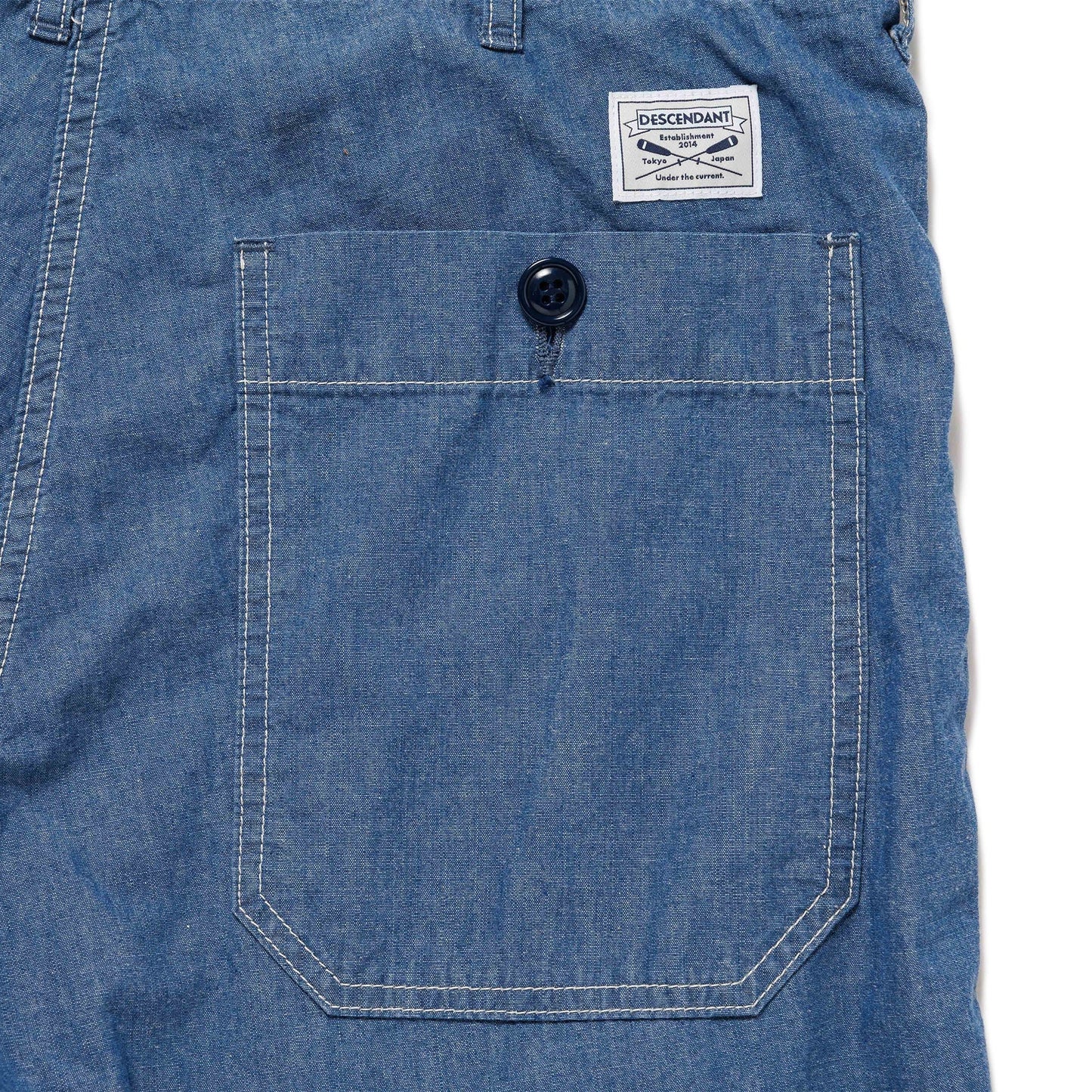 DESCENDANT BAKER CHAMBRAY TROUSERS