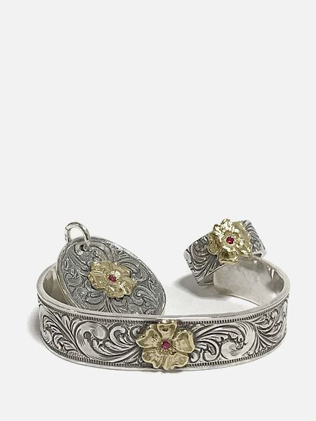 LARRY SMITH KARAKUSA ROSE BRACELET No. 130R