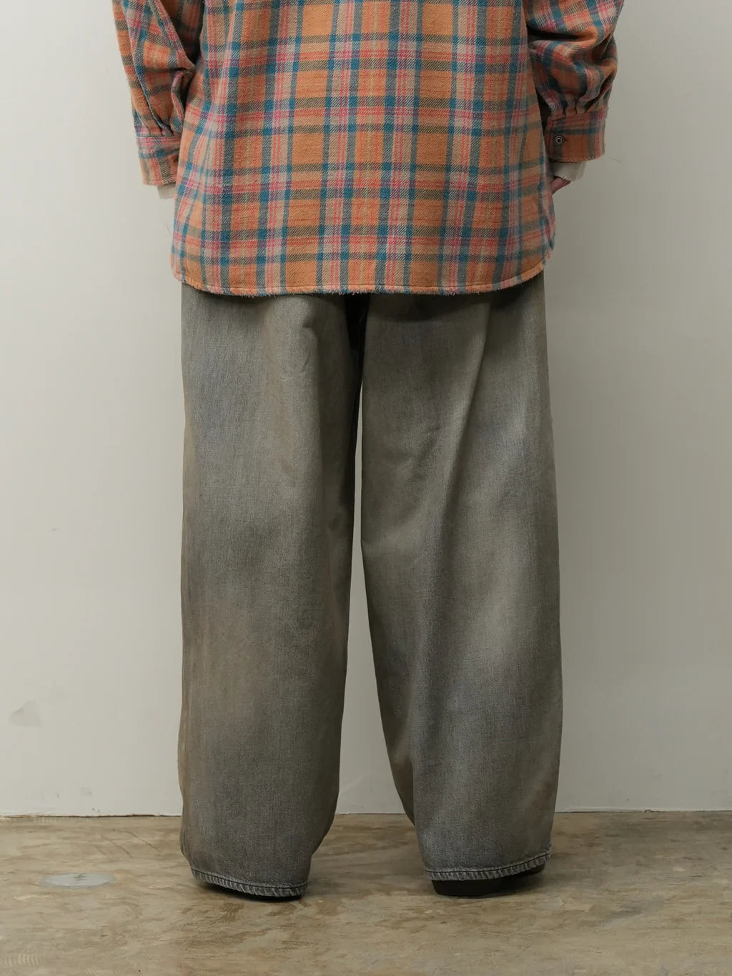 ANCELLM DENIM PANTS #04 AGING01 (BLACK)