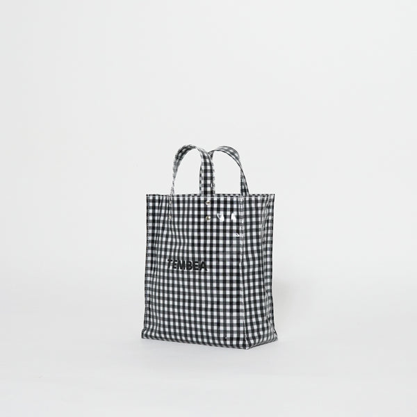 TEMBEA PVC PAPER TOTE SMALL GINGHAM