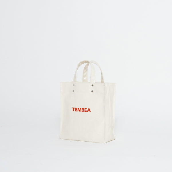TEMBEA PVC PAPER TOTE SMALL LOGO