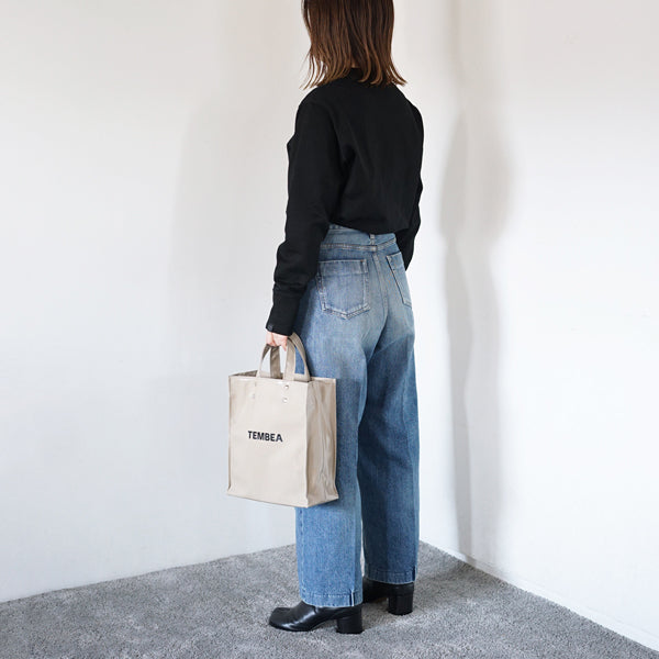 TEMBEA PVC PAPER TOTE SMALL LOGO