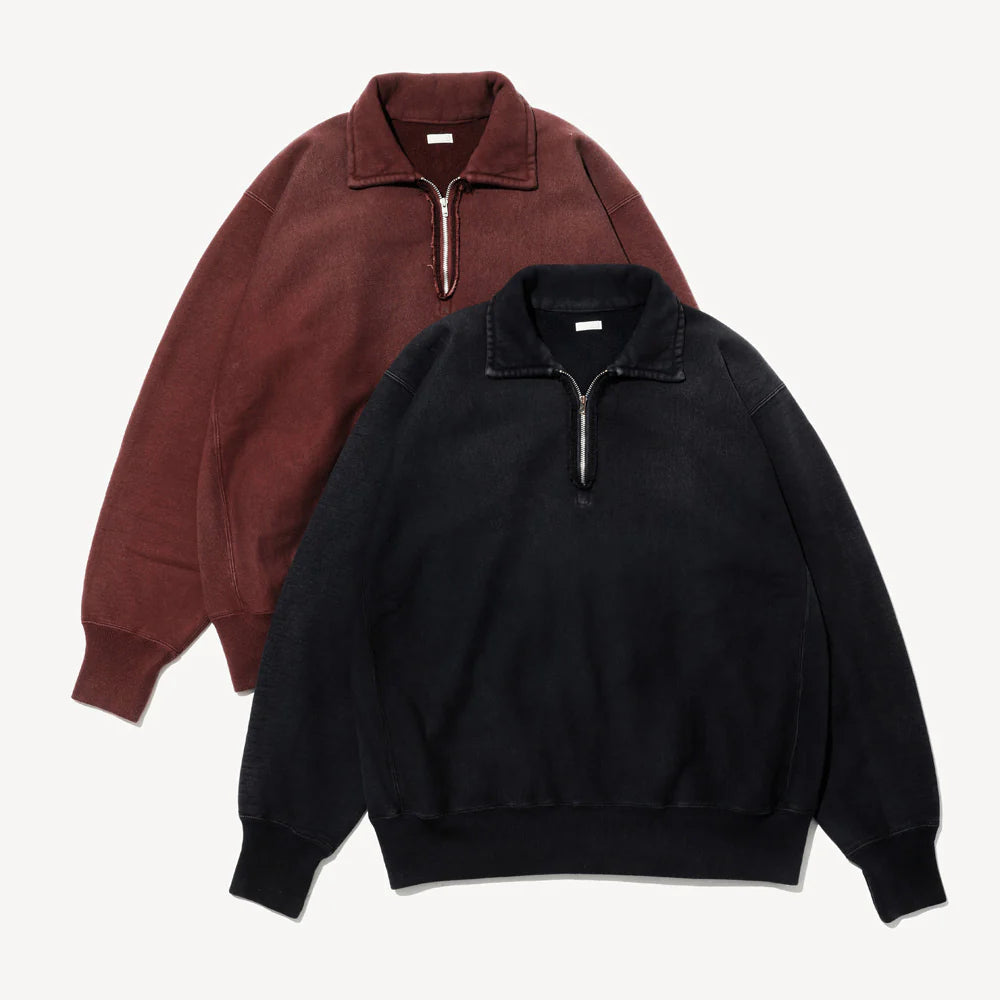 A.PRESSE Vintage Half Zip Sweatshirt