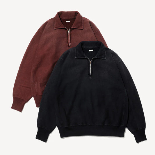 A.PRESSE Vintage Half Zip Sweatshirt