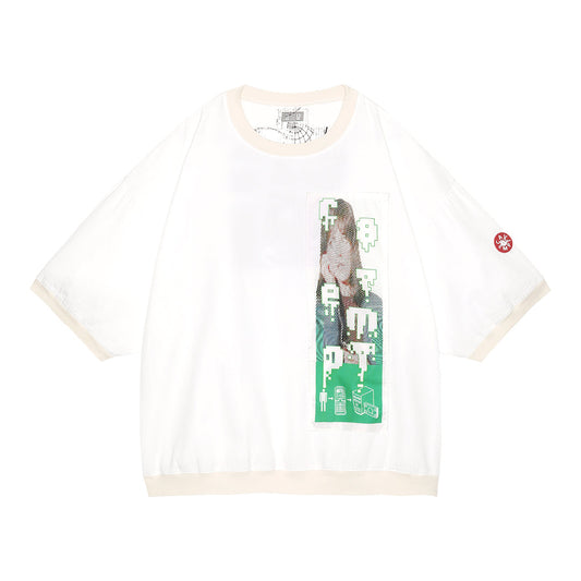Cav Empt C.E PATCHED GAUZE SHORT SLEEVE CREW NECK
