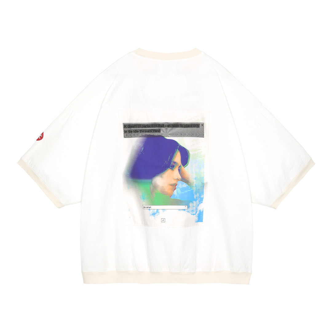 Cav Empt C.E PATCHED GAUZE SHORT SLEEVE CREW NECK