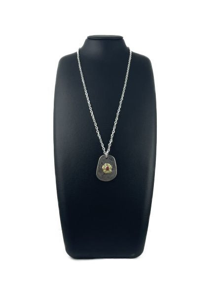 LARRY SMITH LIBERTY PENDANT -18K GOLD ROSE/CORAL-