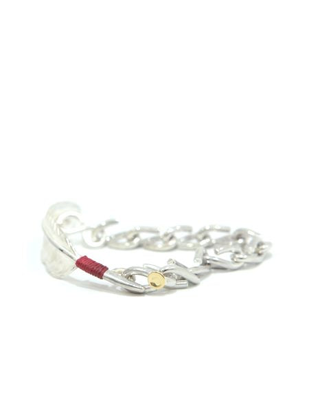 LARRY SMITH FEATHER COUNTRY CHAIN BRACELET