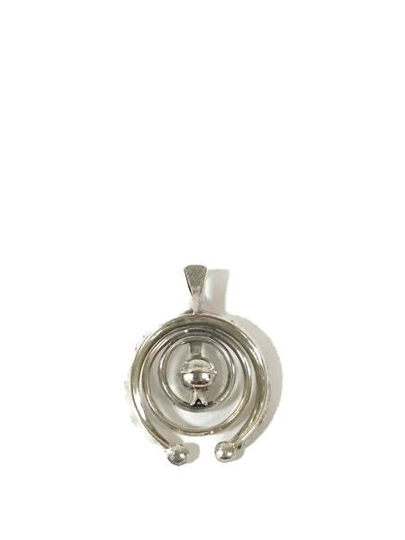 LARRY SMITH CIRCLE NAJA PENDANT -SQUASH BLOSSOM-