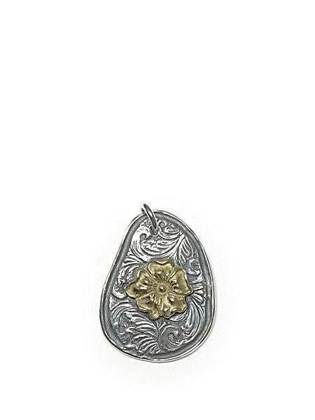 LARRY SMITH KARAKUSA ROSE OVAL PENDANT No. 155
