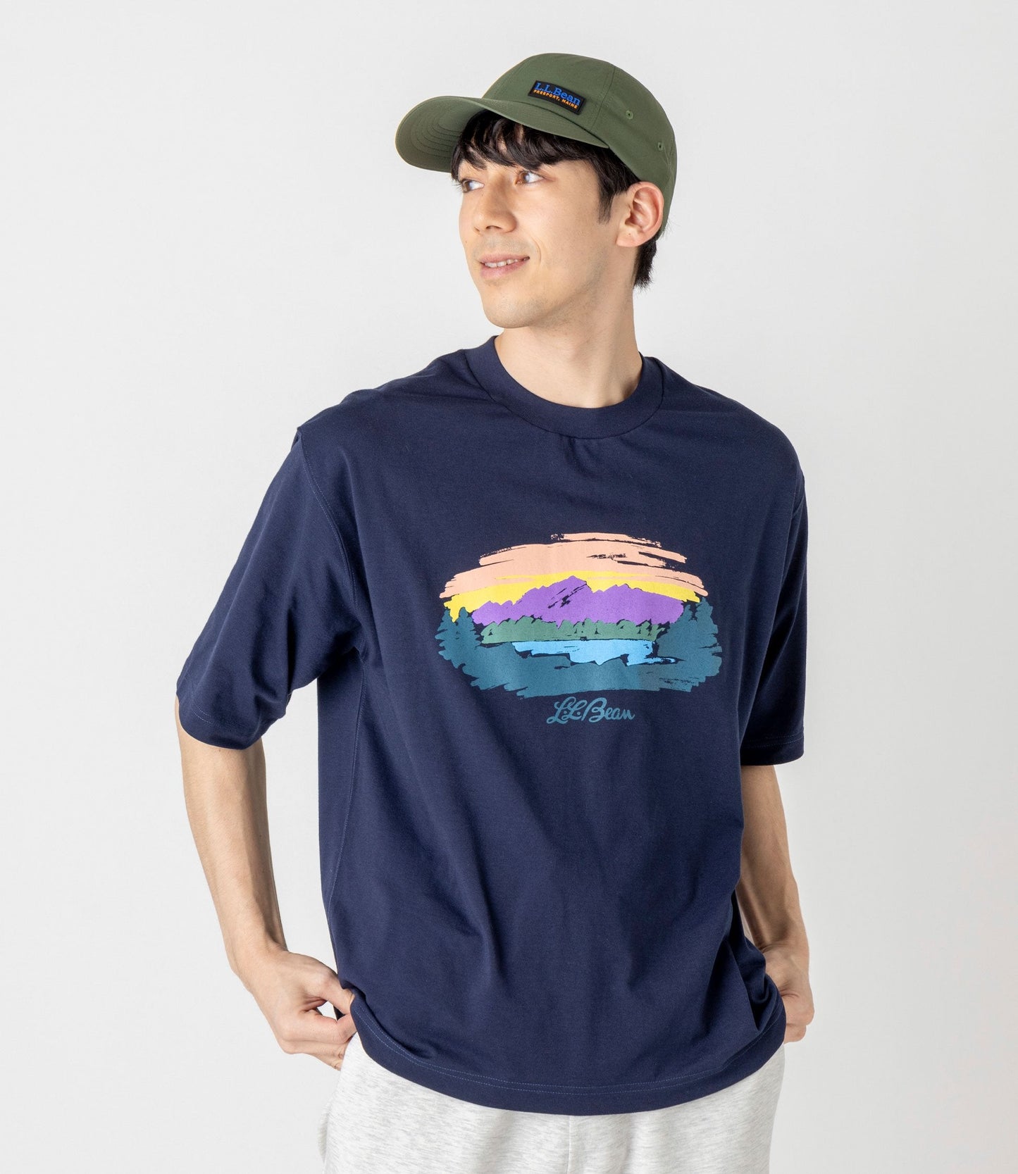 L.L.Bean JAPAN EDITION Canton Mountain Lake Graphic Tee