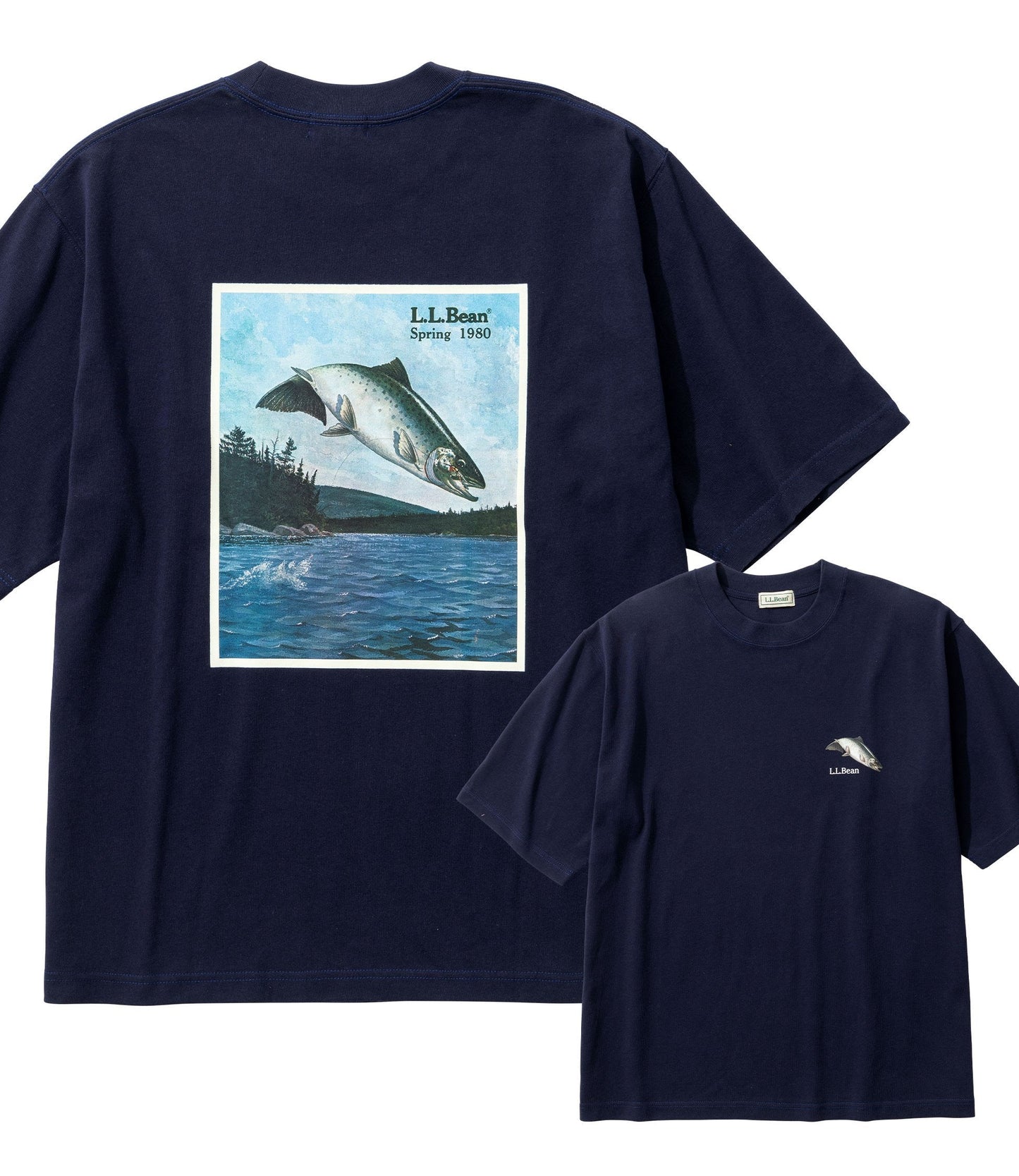 L.L.Bean JAPAN EDITION Bean's 1980 Short-Sleeve Catalog Trout Tee