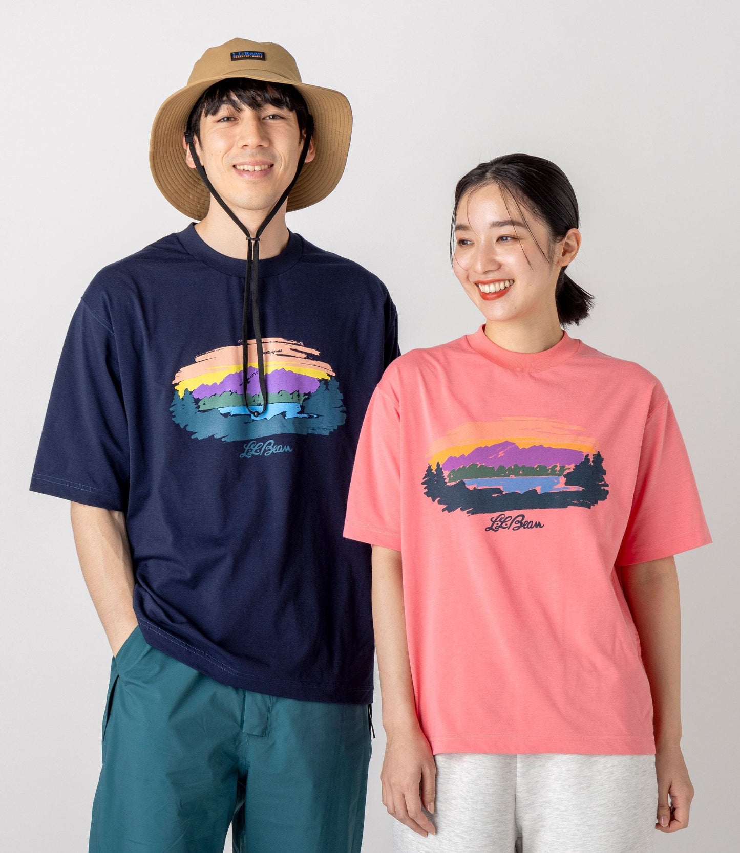 L.L.Bean JAPAN EDITION Women's Canton Mountain Lake Graphic Tee