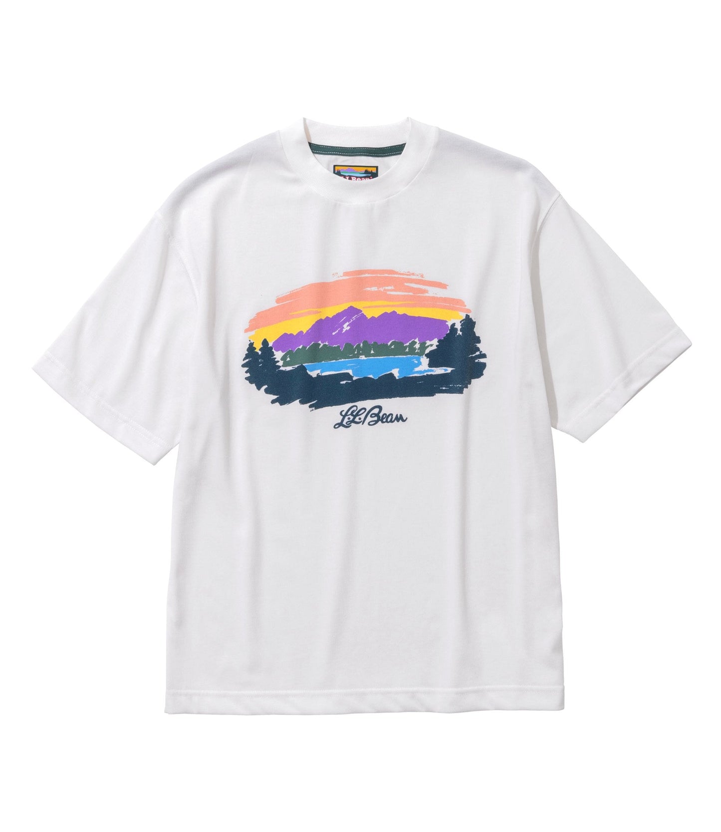 L.L.Bean JAPAN EDITION Women's Canton Mountain Lake Graphic Tee