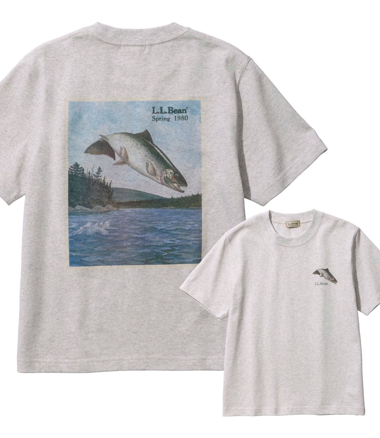 L.L.Bean JAPAN EDITION Women's Bean's 1980 Short-Sleeve Catalog Trout Tee
