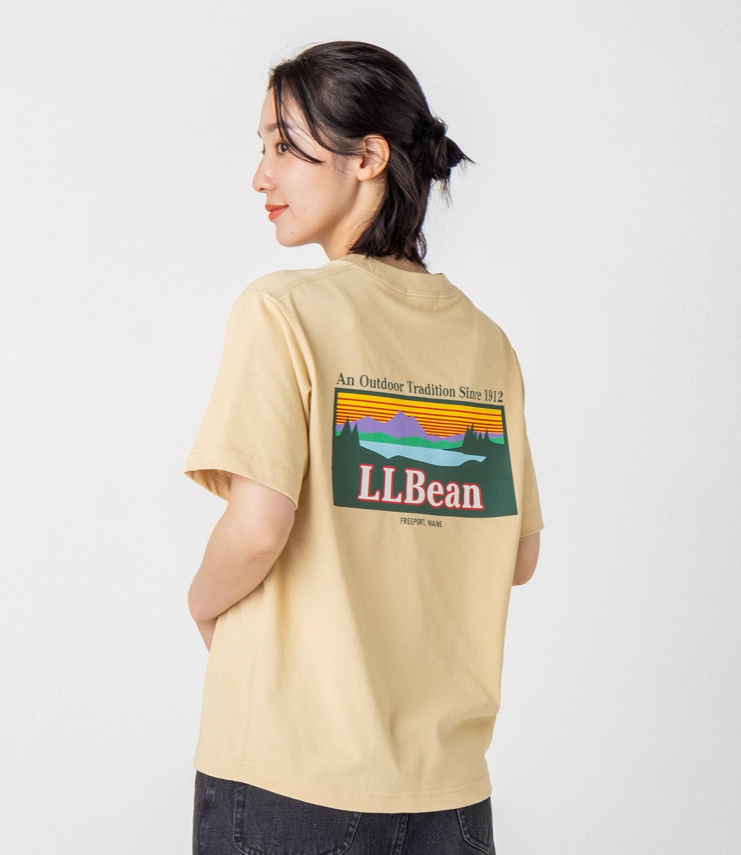 L.L.Bean JAPAN EDITION Women's Bean's Back Katahdin Tee