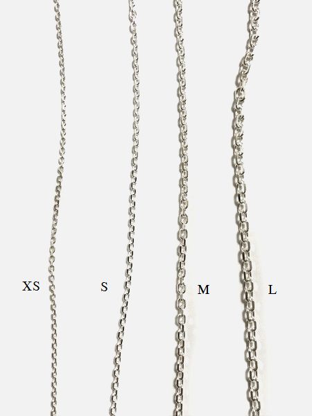LARRY SMITH SILVER CHAIN -XS- 50cm 60cm 70cm 80cm