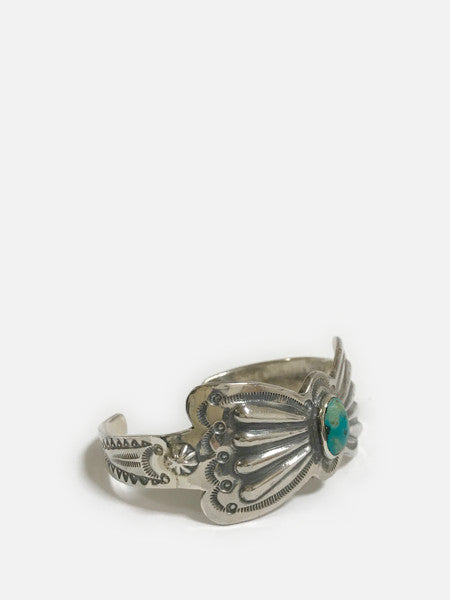 LARRY SMITH BIG BUTTERFLY TURQUOISE BRACELET 8 TEAR DROPS