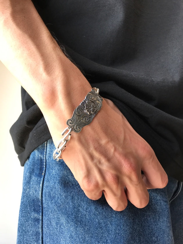LARRY SMITH KARAKUSA ROSE CHAIN BRACELET No. 97
