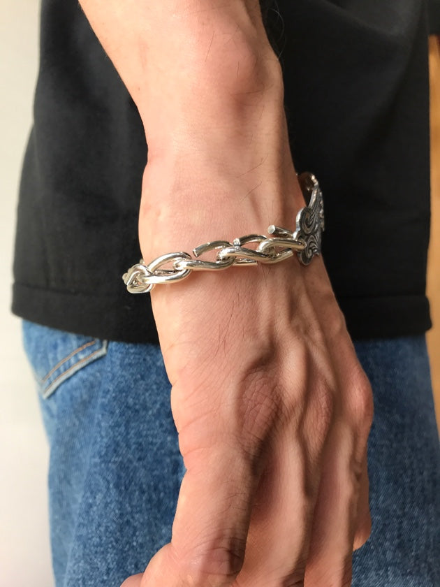 LARRY SMITH KARAKUSA ROSE CHAIN BRACELET No. 97