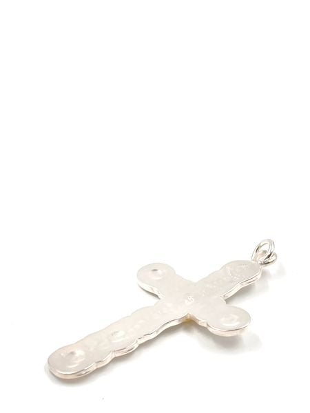 LARRY SMITH KARAKUSA ROSE CROSS PENDANT No. 42