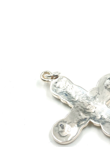 LARRY SMITH KARAKUSA ROSE CROSS PENDANT No. 42