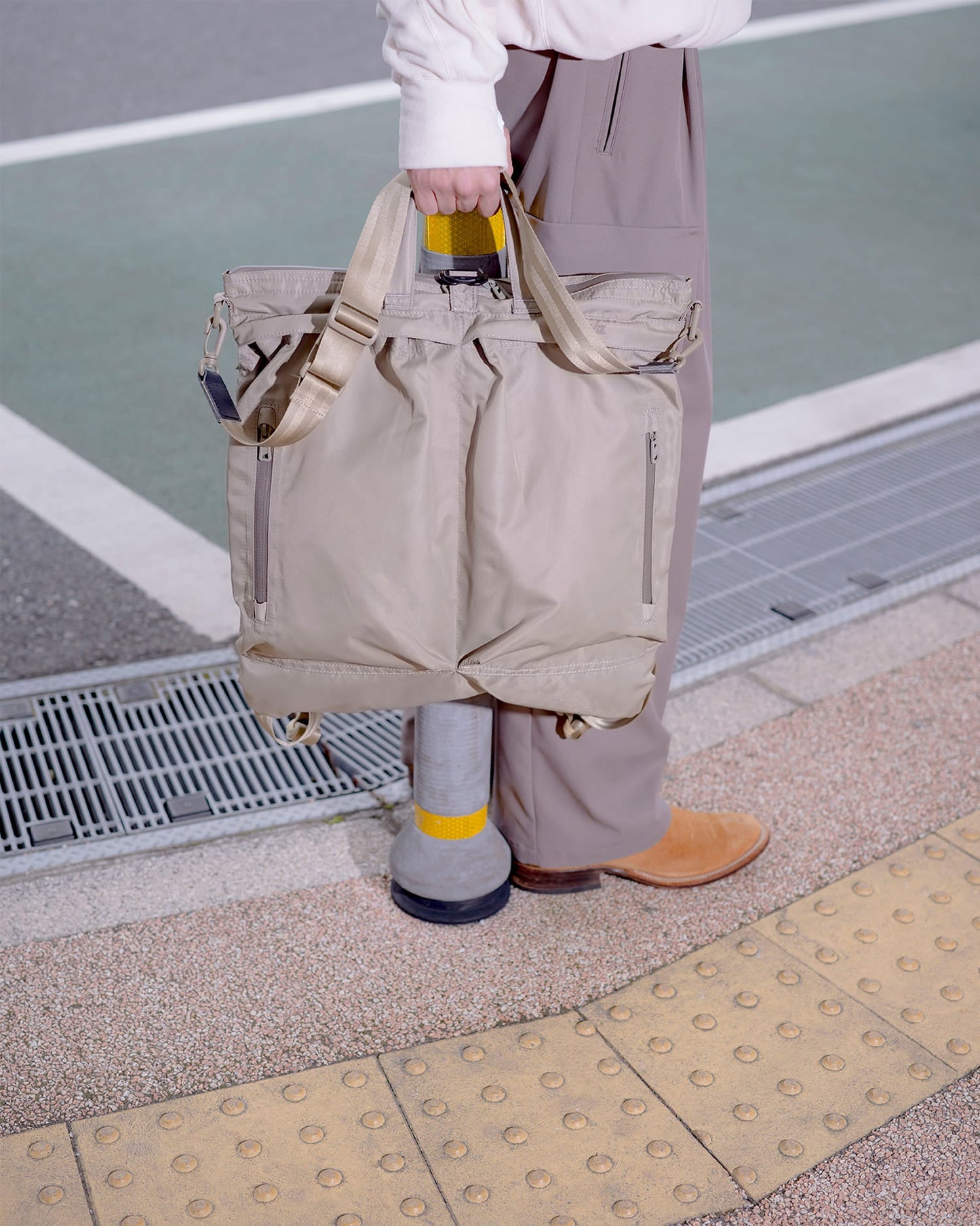 F/CE. RECYCLE TWILL 3WAY HELMET