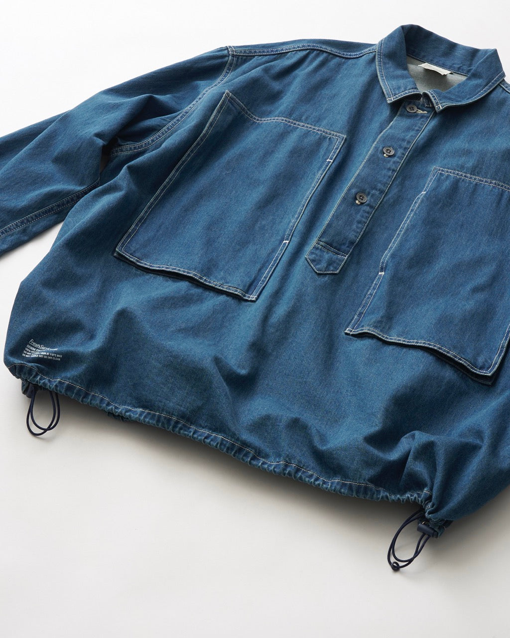 FreshService DENIM PULLOVER SHIRT (FADE INDIGO)