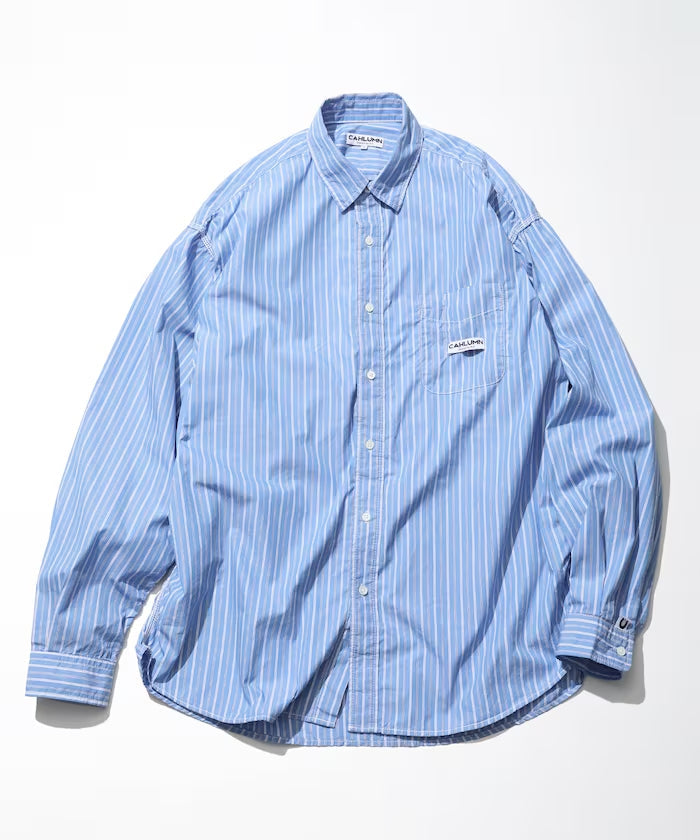 CAHLUMN Magazine Pocket Chain Stitch Shirt