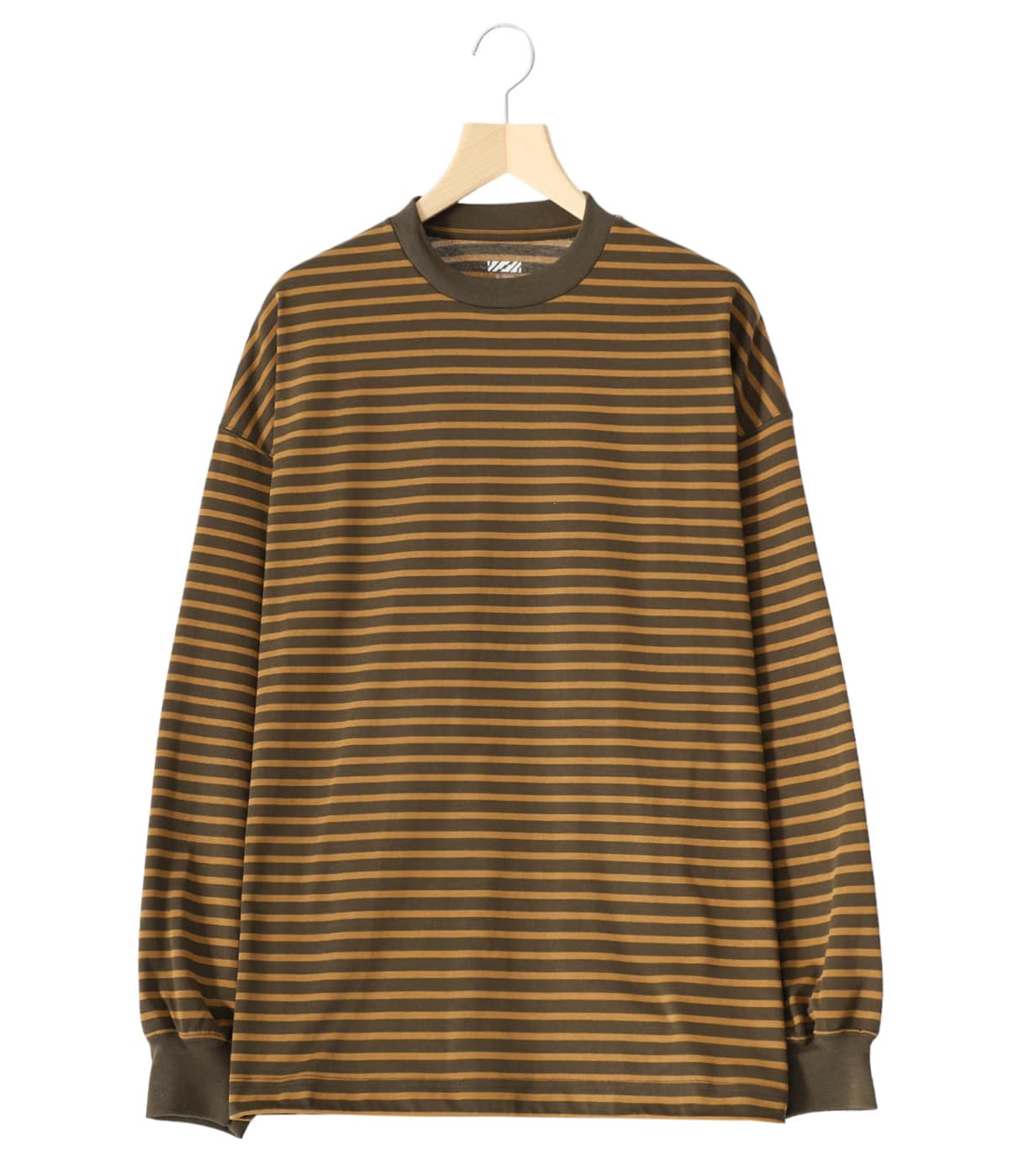 is-ness BALLOON STRIPES LONG SLEEVE T SHIRT