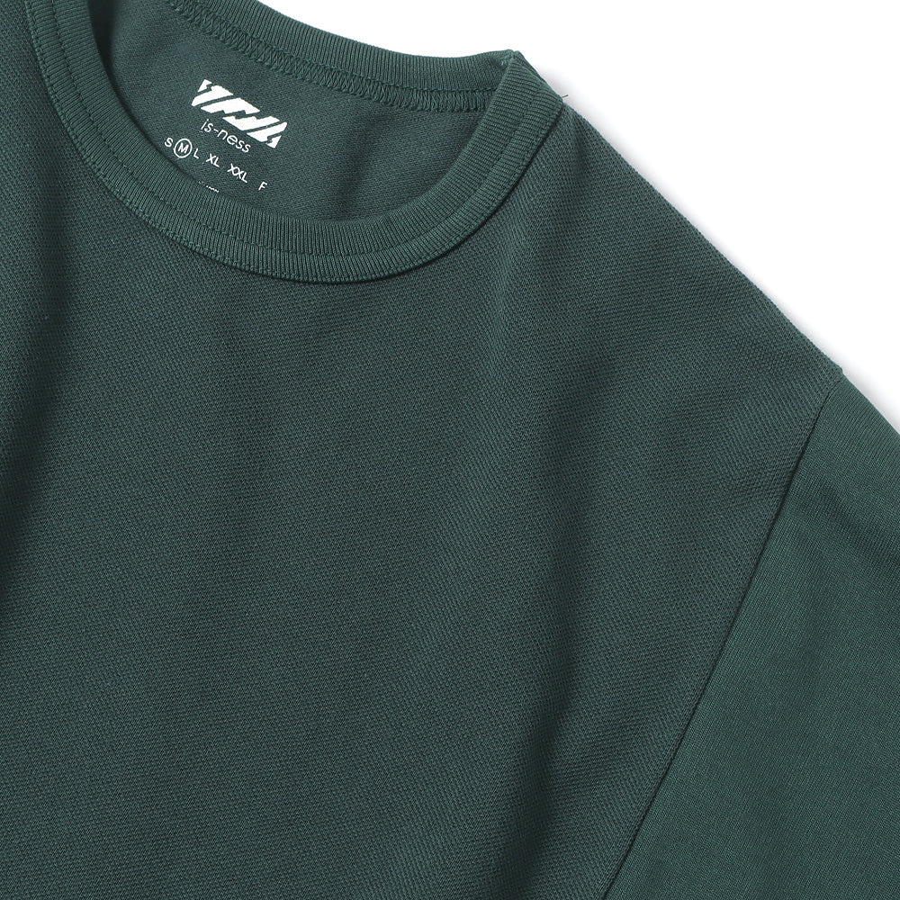 is-ness SWITCHING MOSS T-SHIRT