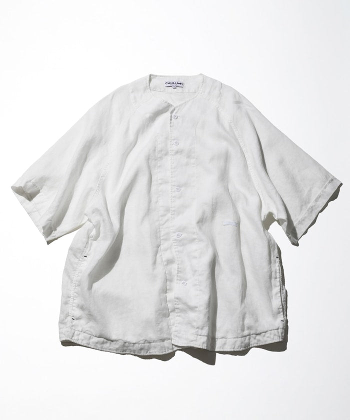CAHLUMN Linen Baseball Shirt