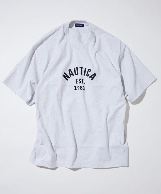 NAUTICA JAPAN Felt Patch Arch Logo S/S Tee