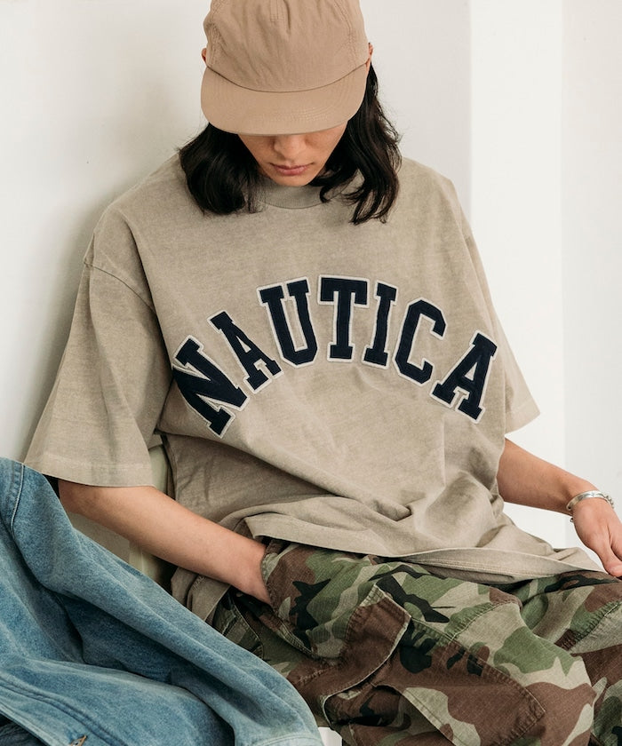 NAUTICA JAPAN Pigment Dyed Arch Logo S/S Tee