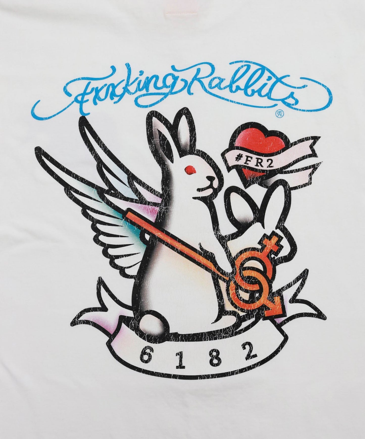 #FR2 Rabbits Tattoo Garment Dye T-shirt
