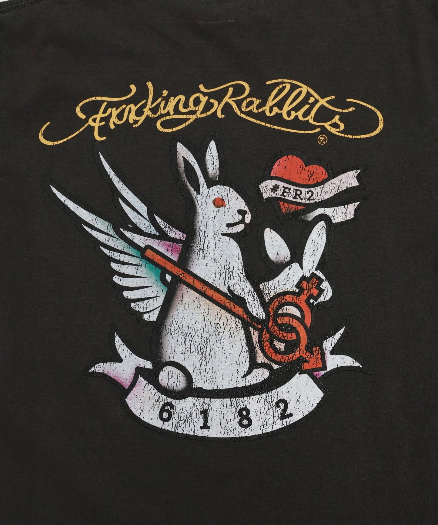#FR2 Rabbits Tattoo Garment Dye T-shirt